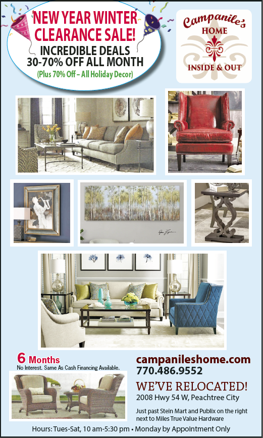 New Year Winter Clearance Sale underway at Campanile s Home Inside